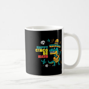 Kids Happy Cinco De Mayo Dino Trex Cinco De Mayo K Coffee Mug