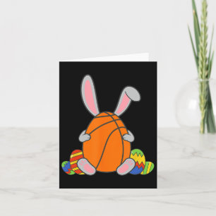 Kids Happy Easter Bysketbyll Bunny Ears Fun Egg Bo Card