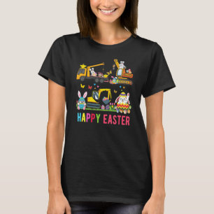 Kids Happy Easter Construction Crane Truck Boys 1 T-Shirt