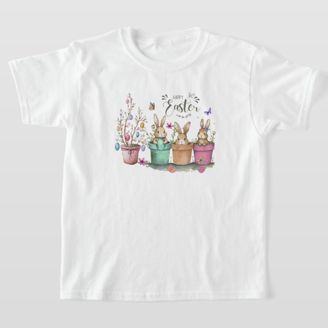 Kids Happy Easter T-Shirt (Laydown)