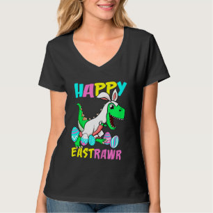 Kids Happy Eastrawr T Rex Dinosaur Toddler Boys Ki T-Shirt