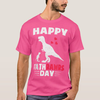 Kids Happy Father'S Day Dinosaur Dad From Son T Re T-Shirt