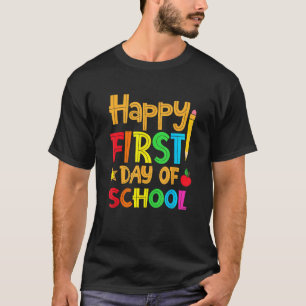 Kids Happy First Day Of School Welcome Back To Sch T-Shirt