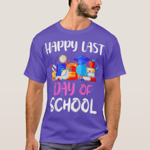 Kids Happy Last Day Of School 2022 Teacher Student T-Shirt