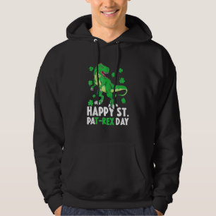 Kids Happy St Pat Trex Day Dino St Patricks Day To Hoodie