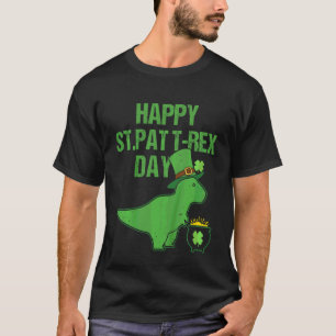 Kids Happy St Pat Trex Day Dino St Patricks Day To T-Shirt