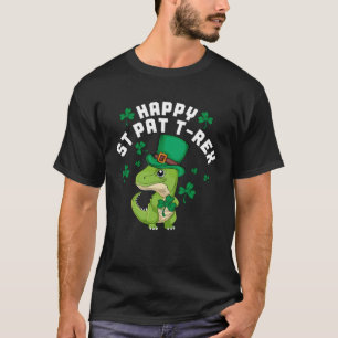 Kids Happy St Pat Trex Day Dino St Patricks Day To T-Shirt