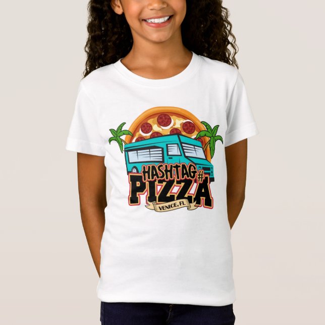 Kids Hashtag Pizza Tshirt (Front)