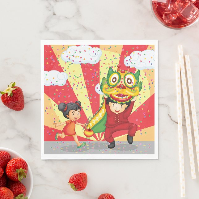 Kids Having Fun Paper Napkins (Creator Uploaded)