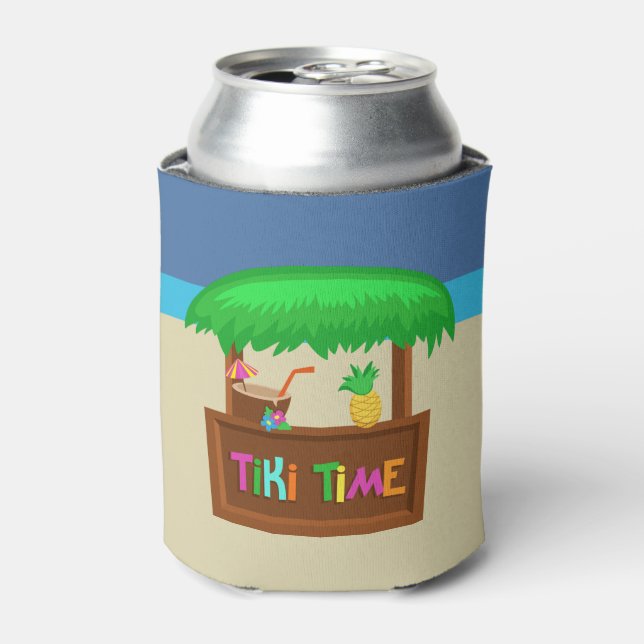 Kids Hawaiian Luau Party Guest Favour Can Cooler (Can Front)