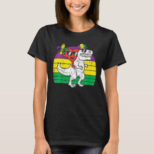 Kids Heart Riding Jester Trex Dino Mardi Gras Todd T-Shirt