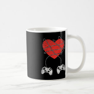 Kids Heart Video-game Controller Valentines Day Cu Coffee Mug