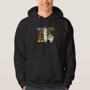Kids Hello 3rd Grade Sloth Riding Llama Back To Sc Hoodie