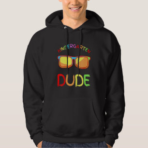 Kids Hello Kindergarten Dude Toddler Boy Back To S Hoodie
