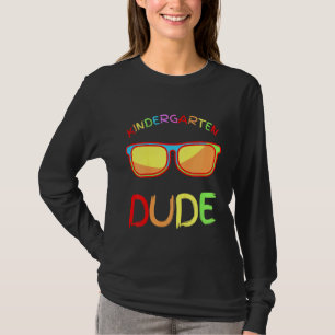 Kids Hello Kindergarten Dude Toddler Boy Back To S T-Shirt