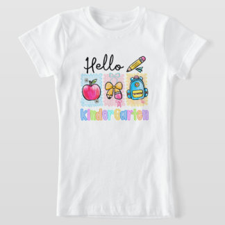 Kids Hello Kindergarten Shirt