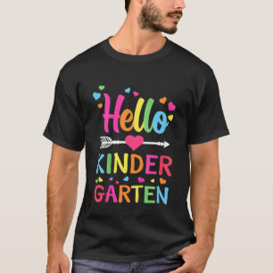 Kids Hello Kindergarten Squad My First Day Of Kind T-Shirt