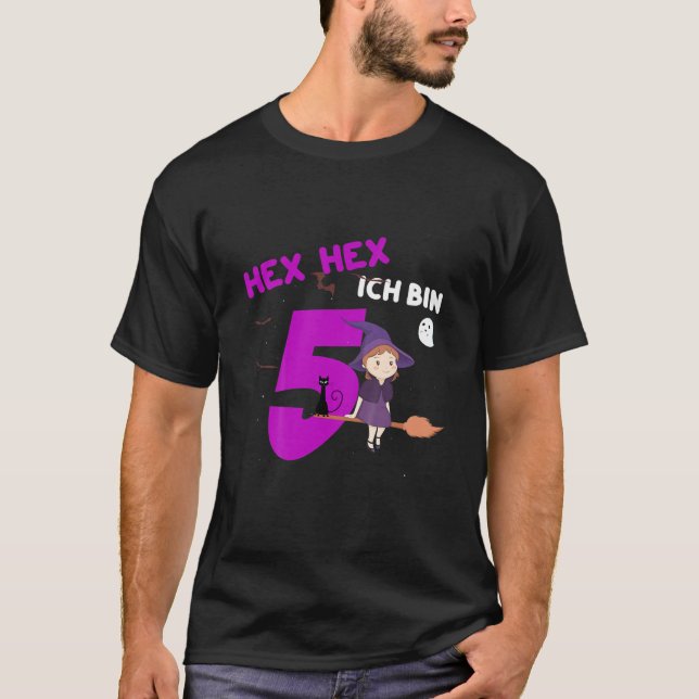 Kids HEX-HEX I'm 5 - Girl 5Th Birthday - Beautiful T-Shirt (Front)