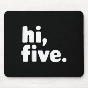 Kids Hi Five 5th Birthday Party 5 Years Old Mouse Mat