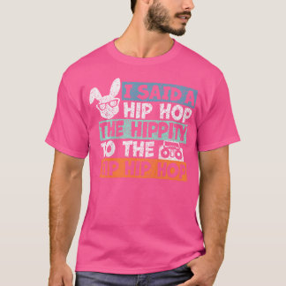 Kids Hip Hop Bunny Easter Shirt For Boys Funny Boy