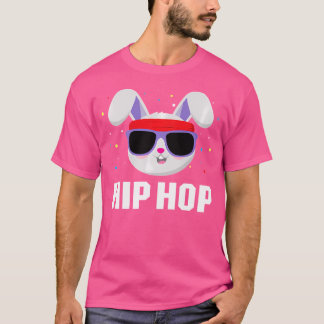 Kids Hip Hop Bunny Shirt Kids Bunny With Sunglasse