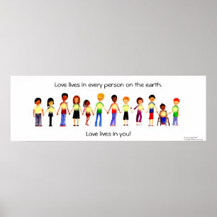 Kids Holding Hands Poster
