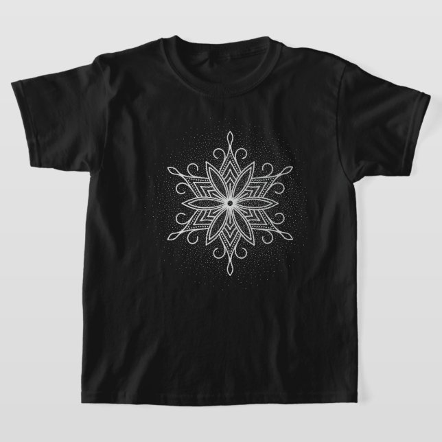 Kids Holiday Top Snowflake (Laydown)