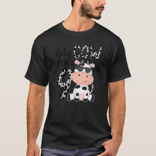 Kids Holy Cow I'm 9 Birthday Boy 9th Cow Farm Anim T-Shirt