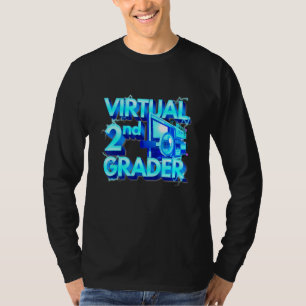 Kids Homeschool 2nd Grade Virtual 2nd Grader T-Shirt