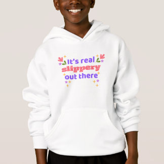Kids Hoodie Best Chirps Hockey Slippery
