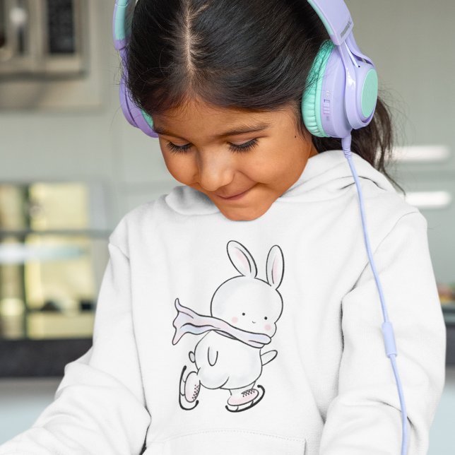 Kids Hoodie | Yuki loves Ice-Skating (Creator Uploaded)