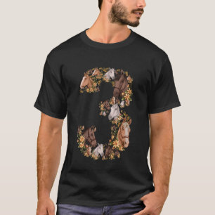 Kids Horse 3rd Birthday T-Shirt