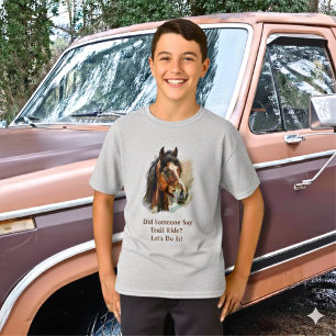 Kid's Horse Customise  T-Shirt