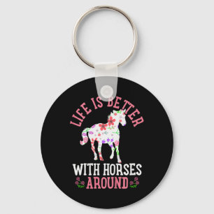 Kids Horse Horseback Riding Cute Gift Key Ring