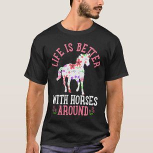 Kids Horse Horseback Riding Cute Gift T-Shirt