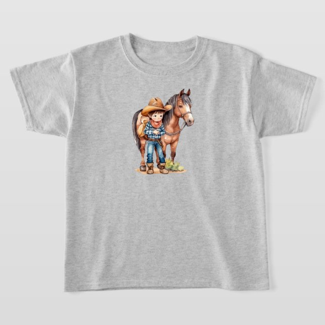 Kids Horse T-Shirt (Laydown)