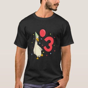 Kids I am 3 with runner duck - kids birthday 3 yea T-Shirt
