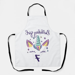 Kids I am already 7 years unicorn birthday girl T- Apron