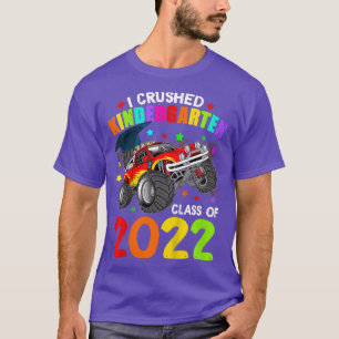 Kids I Crushed Kindergarten Monster Truck Graduati T-Shirt