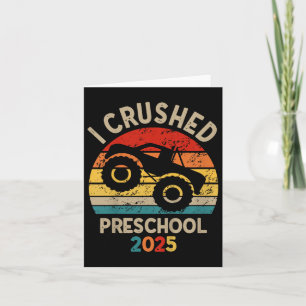 Kids I Crushed Preschool 2025 Pre-k Grad 2025  Card