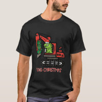 Kids I Dig Christmas Excavator Dino Xmas Construct