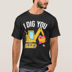 Kids I Dig You Happy Valentines Day Love Heart Tod T-Shirt