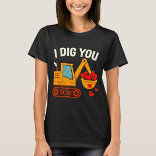 Kids I Dig You Happy Valentines Day Love Heart Tod T-Shirt