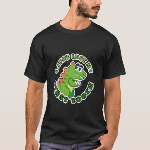 Kids I Just Lost My First Tooth Kids Cute Dinosaur T-Shirt