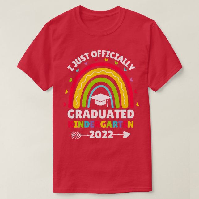 Kids I Just Officially Graduated Kindergarten 2022 T-Shirt (Design Front)