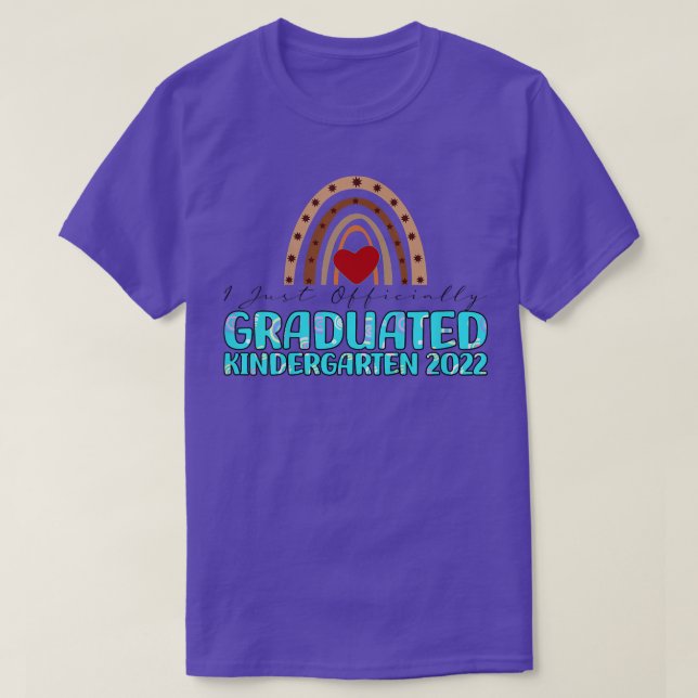 Kids I Just Officially Graduated Kindergarten 2022 T-Shirt (Design Front)