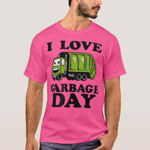 Kids I Love Garbage DayLittle Boys Trash Truck  T-Shirt