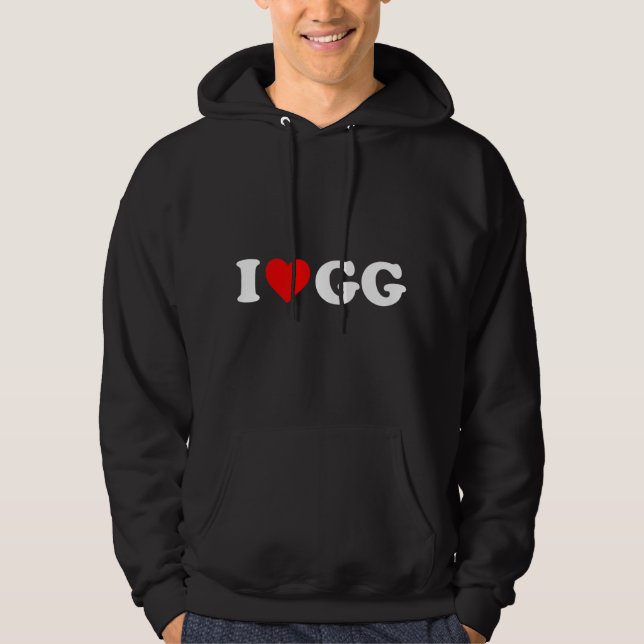 Kids I Love Gg For Boy Girl Toddler Children Youth Hoodie (Front)