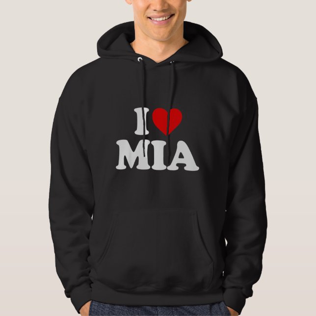 Kids I Love Mia For Boy Girl Toddler Children Yout Hoodie (Front)