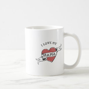Kids I Love My Mama Heart Tattoo Mothers Day _1 Coffee Mug